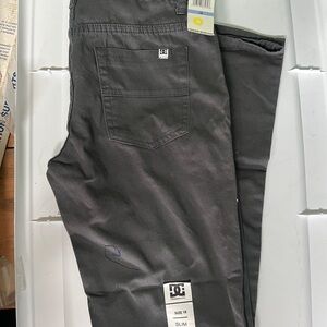 DC Men's Black Slim Fit Pants